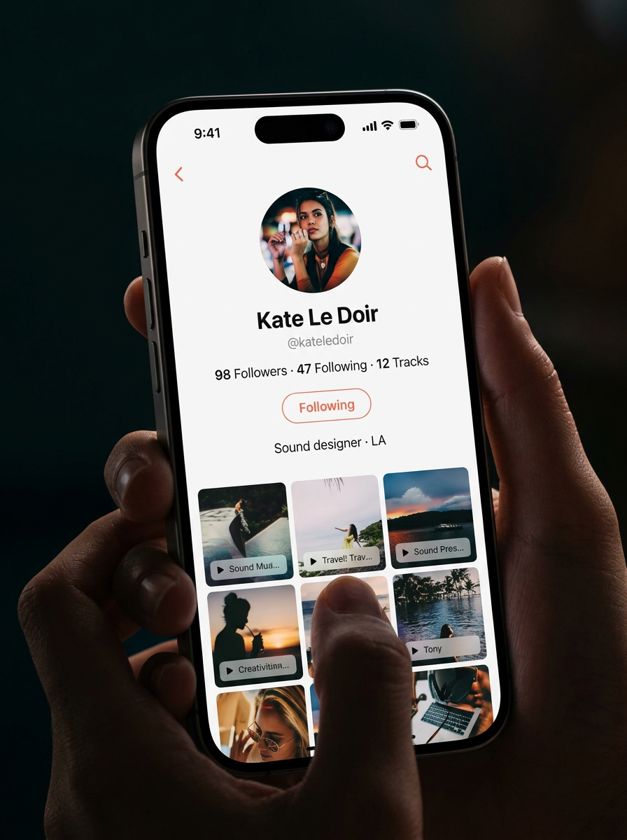 Socialmist music-powered social platform mobile app
